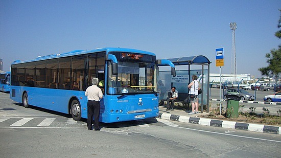The main bus station at the New Port